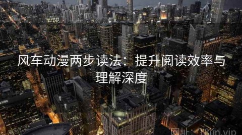 风车动漫两步读法：提升阅读效率与理解深度
