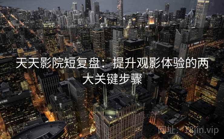 天天影院短复盘：提升观影体验的两大关键步骤
